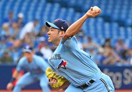 ブルージェイズの菊池が３勝目６回１失点、１カ月半ぶり白星