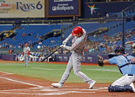 大谷は３打数１安打レイズ戦