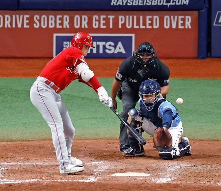 大谷は４打数無安打レイズ戦