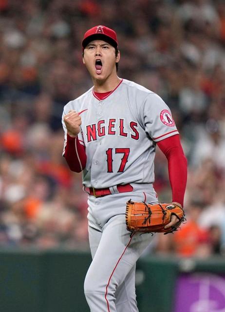 大谷翔平　メジャー最速１６３・２キロを計測　二、三塁のピンチ切り抜けエ軍がリード