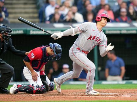 大谷は３打数無安打ガーディアンズ戦