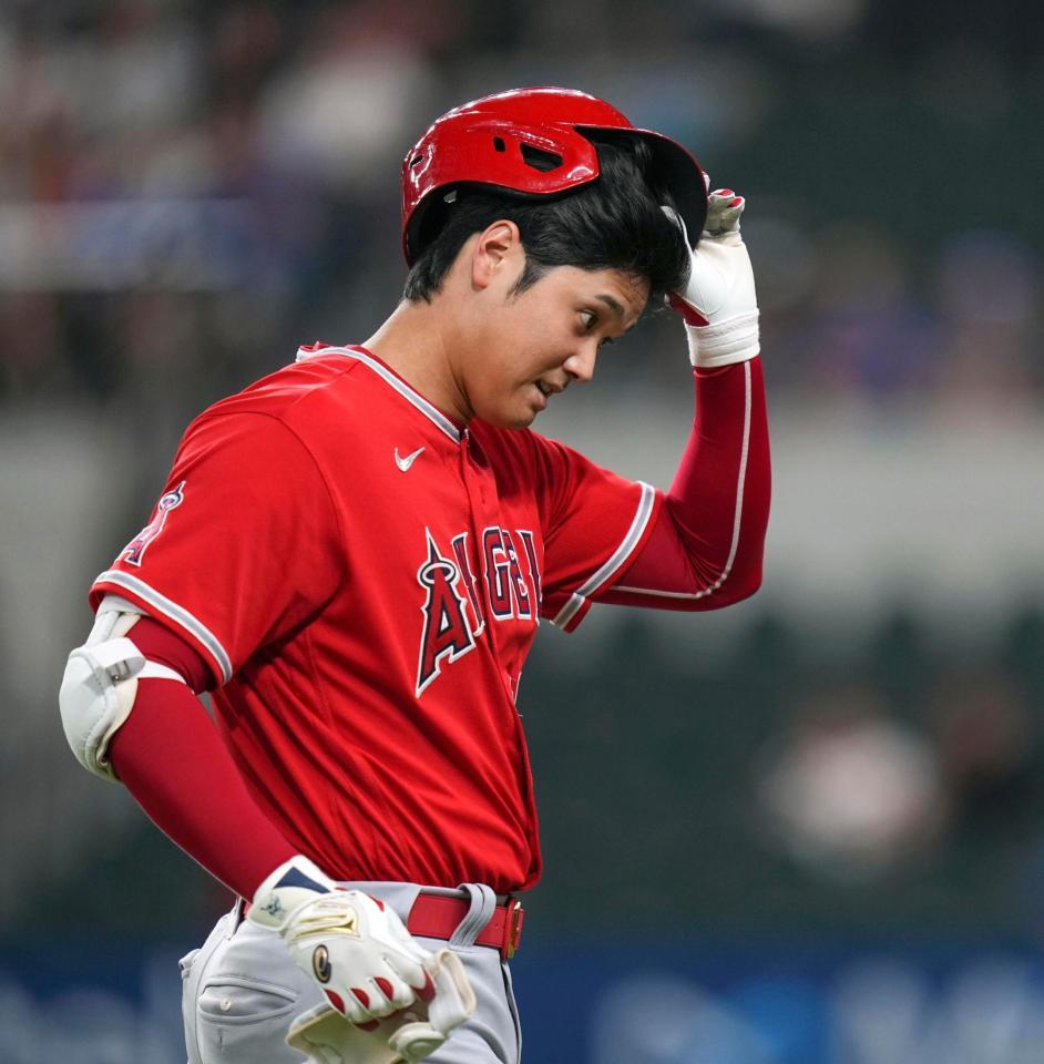 　１回、中飛に倒れた大谷