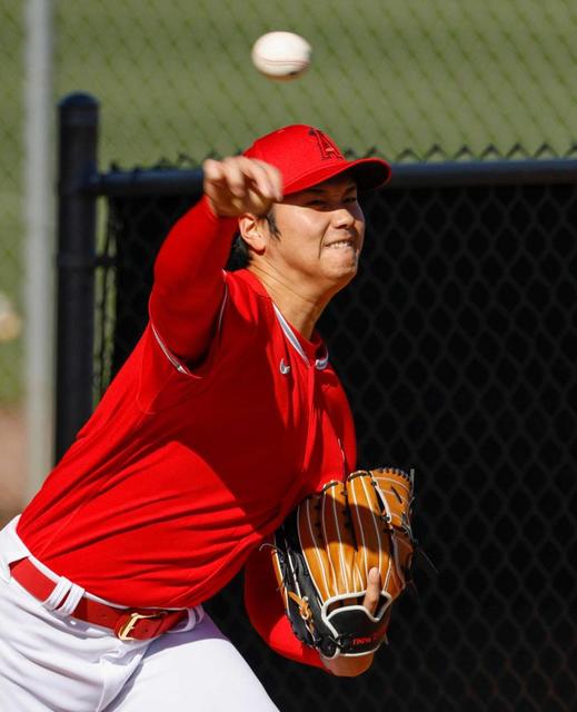 エンゼルス・大谷　２度目のブルペンで３７球　ネビン監督「調整は任せている」