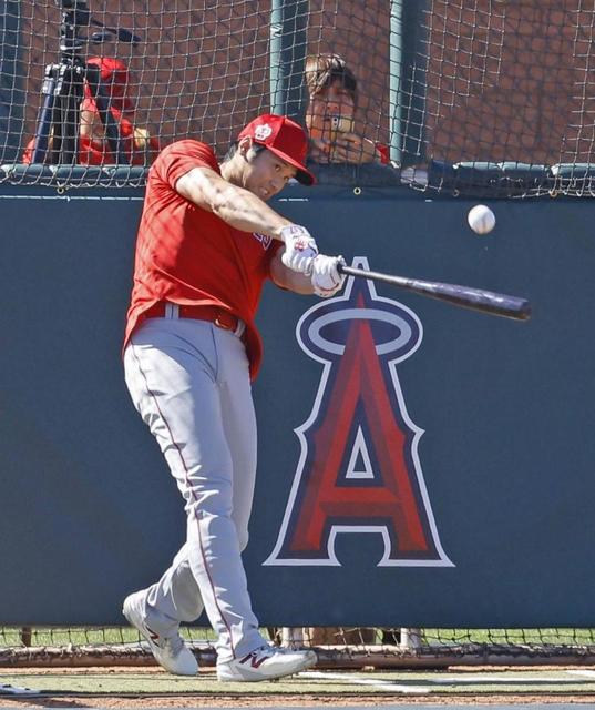 エンゼルス・大谷　初の実戦形式で２安打