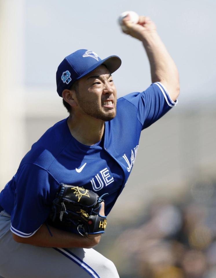 　パイレーツ戦に先発し、３回無安打無失点と好投した菊池（共同）