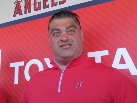 　大谷に期待を寄せたミナシアンＧＭ（撮影・小林信行）