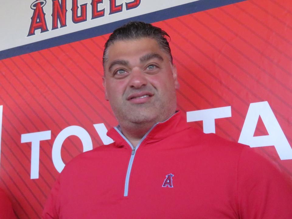 　大谷に期待を寄せたミナシアンＧＭ（撮影・小林信行）