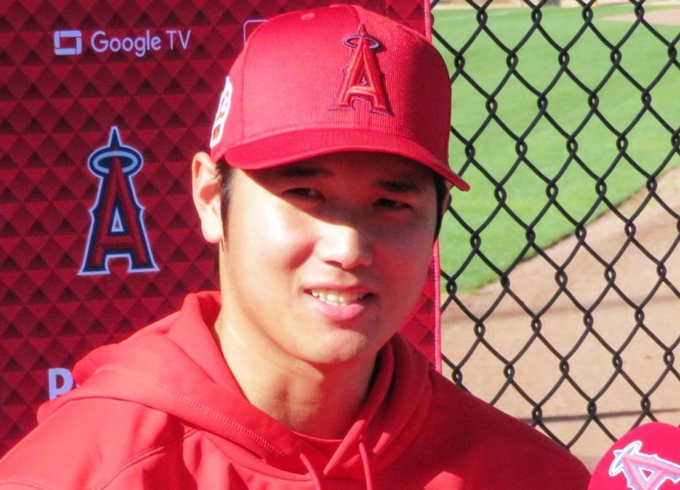 　エンゼルス・大谷翔平（２月撮影）