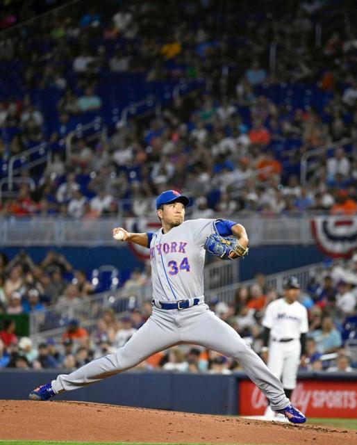 メッツ・千賀　メジャー初登板初星　おばけフォークで８Ｋ！　６回途中１失点