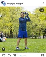 　セントラルパークで調整する菊池雄星。ブルージェイズのインスタグラム（ｂｌｕｅｊａｙｓ）より 