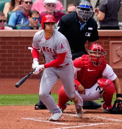 大谷は3打数1安打 カージナルス戦