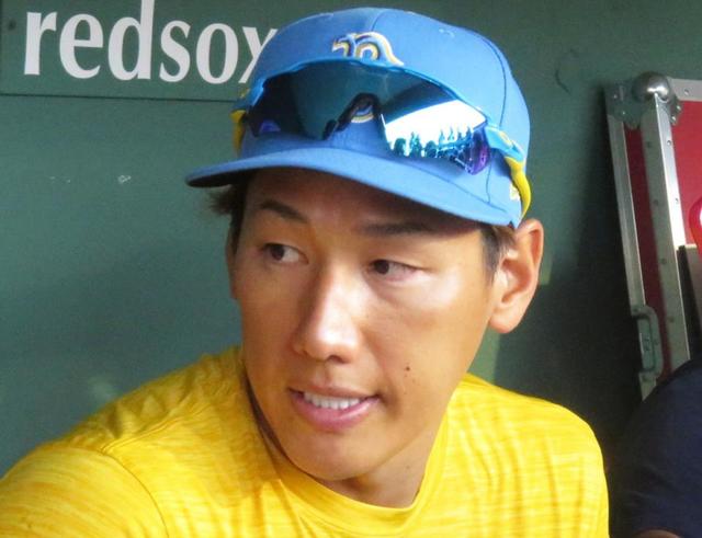 【写真】吉田正尚が憧れのＭＬＢスターと対面で少年のような笑顔