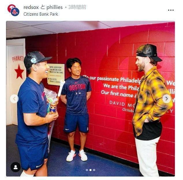 　レッドソックスの公式インスタグラム（ｒｅｄｓｏｘ）より