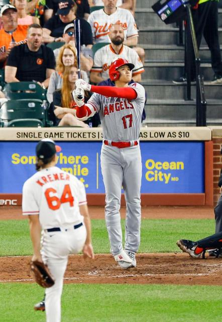 エンゼルス・大谷　４試合ぶりのノーヒットに終わる　前日の試合後には首に違和感