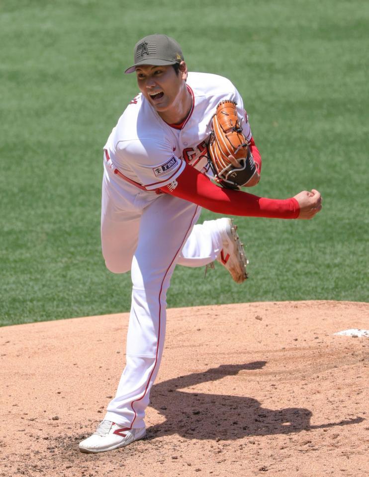 　投手兼指名打者で先発し、６回２安打１失点と好投し大谷