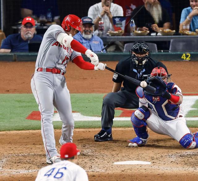 ＭＬＢ公式が大谷翔平のバットフリップに注目 ２２号は控えめ 米ファン