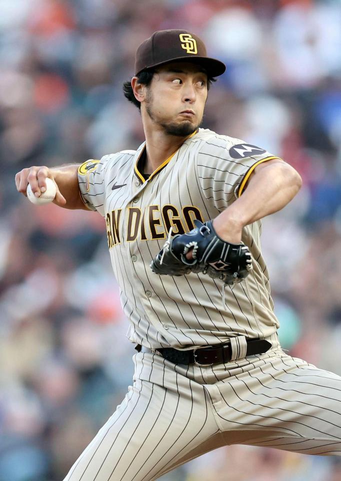 　先発したダルビッシュ（ゲッティ＝共同）