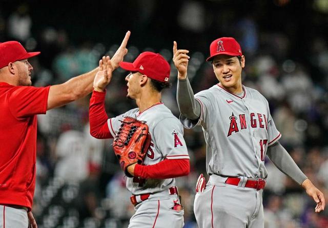 大谷　両リーグトップタイ６０打点で再び２冠王　エンゼルスは２８安打２５得点レコード勝ち