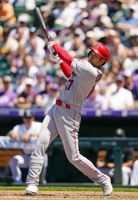 大谷翔平が自己最多タイの月間２３打点　前回も２１年６月のミスタージューン！？６１打点はＭＬＢ全体単独トップ