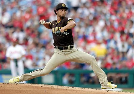 　先発したダルビッシュ（ゲッティ＝共同）