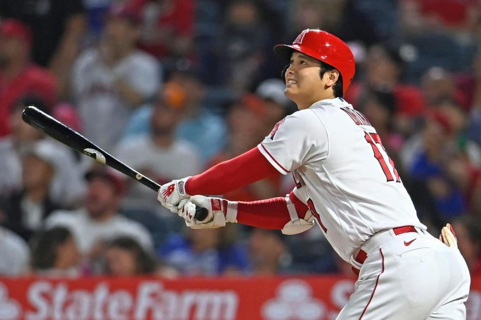 　９回、３３号ソロを放つ大谷