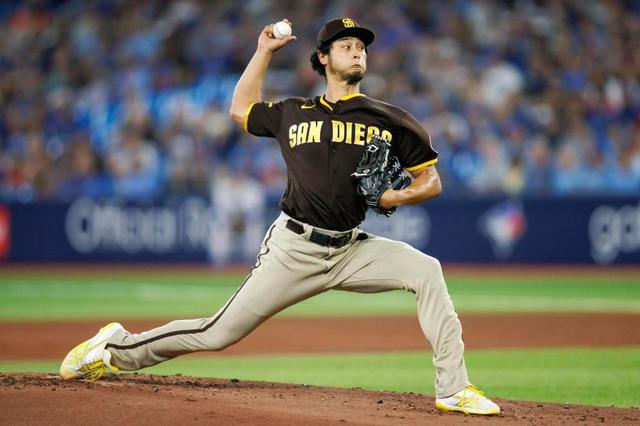 ダルビッシュ　６回４安打無失点７Ｋ好投で降板　７勝目の権利