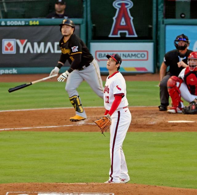 大谷翔平　自己ワースト４被弾、３登板連続の５失点降板も　エ軍も４発計８得点で３点リード、８勝目なるか