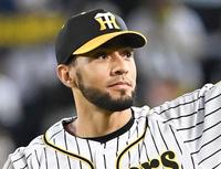 　阪神時代のロベルト・スアレス（２０２１年１０月撮影）