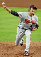 　６回に登板し、１／３回を３安打３失点だった藤浪