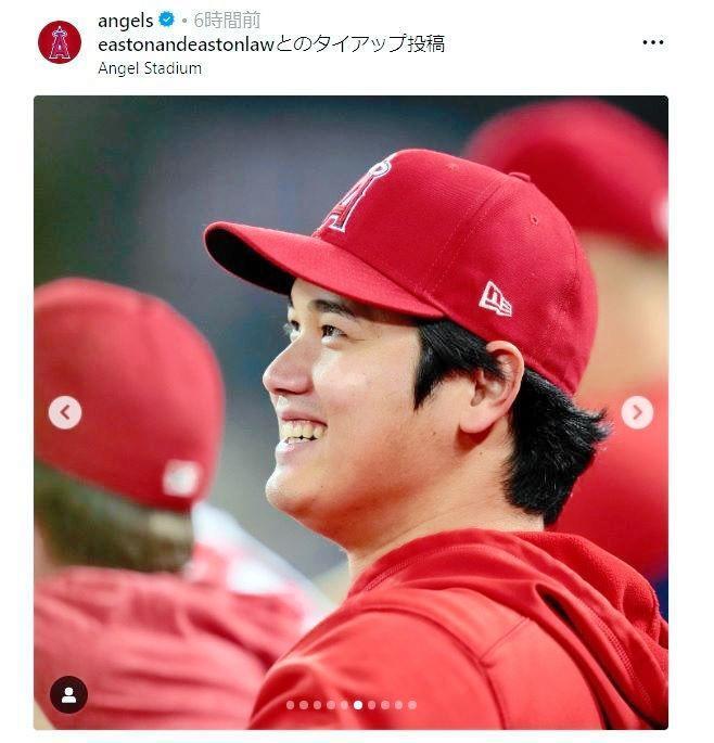 　エンゼルスの公式インスタグラム（ａｎｇｅｌｓ）より