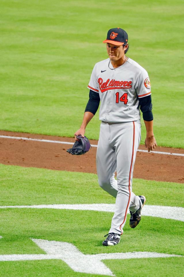 　６回途中、降板する藤浪