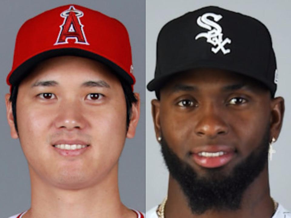 　エンゼルス・大谷翔平（左）とホワイトソックス・ロベルト