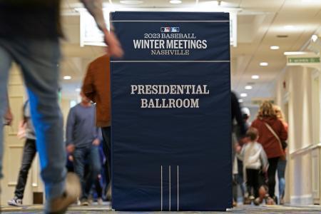 　ウインターミーティングの会場＝４日、米テネシー州ナッシュビル（ＡＰ＝共同）