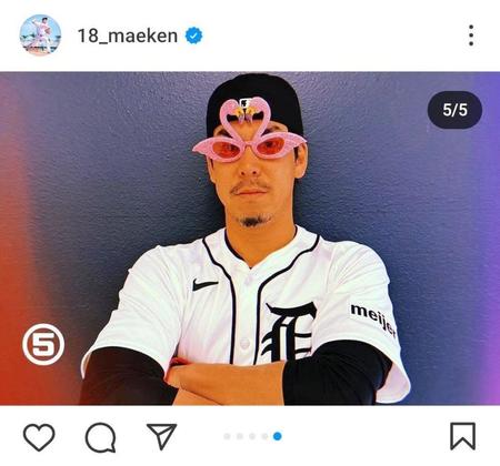 　前田健太のインスタグラム（１８＿ｍａｅｋｅｎ）より