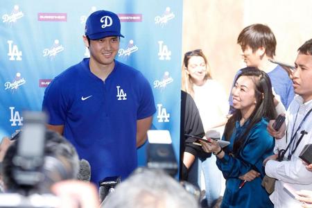 　結婚したことについて心境を語る米大リーグ、ドジャースの大谷翔平選手