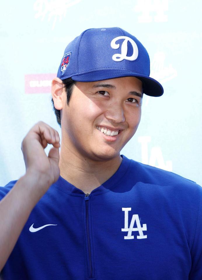 　結婚したことについて心境を語る米大リーグ、ドジャースの大谷翔平選手