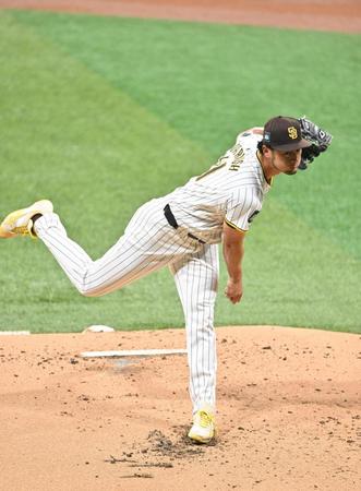 　ドジャースとの開幕戦に先発したダルビッシュ