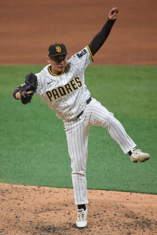 　６回途中から登板した松井（撮影・伊藤笙子）