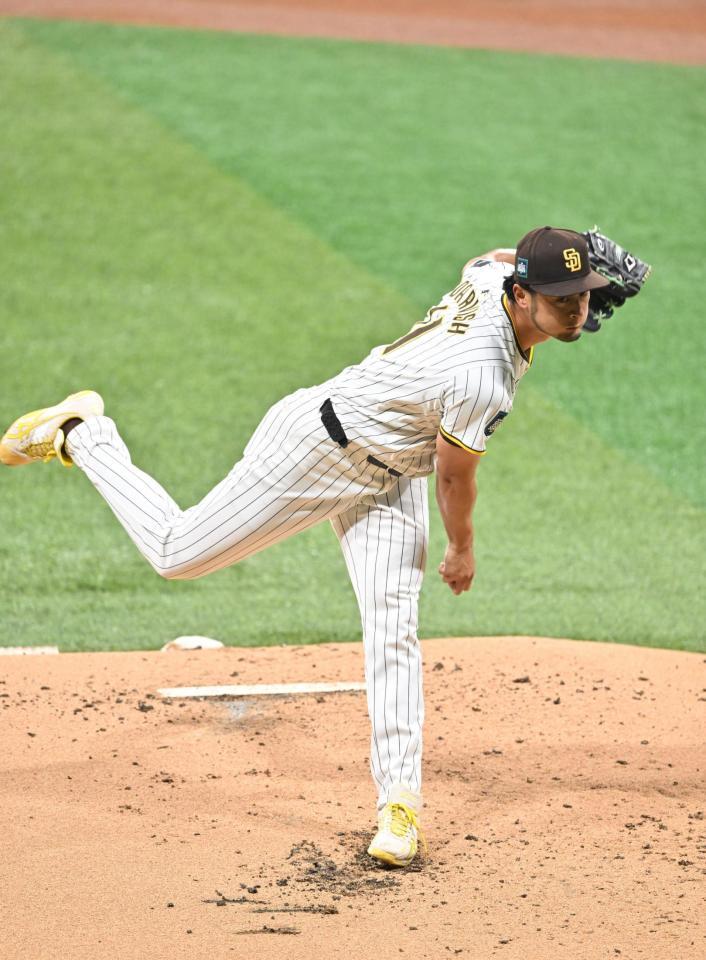 　ドジャースとの開幕戦に先発したダルビッシュ