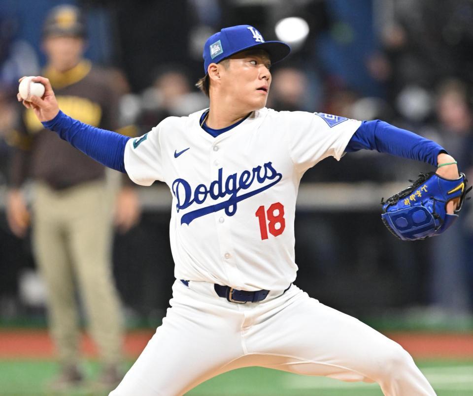 　パドレス戦に先発した山本