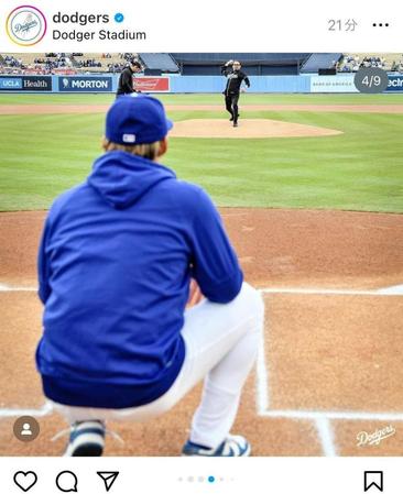 　ドジャースのインスタグラム＠ｄｏｄｇｅｒｓ