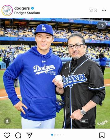 　ドジャースのインスタグラム＠ｄｏｄｇｅｒｓ