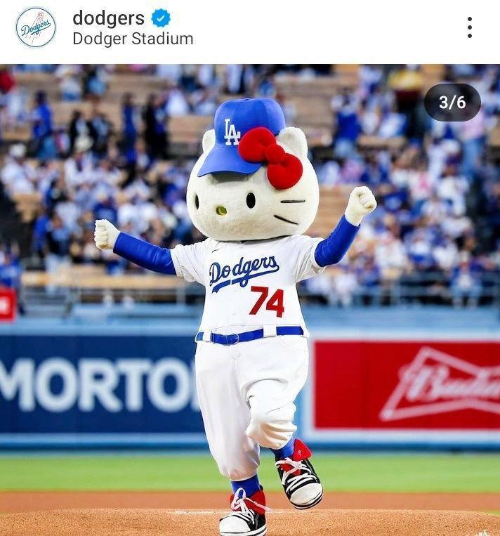 　ドジャースの公式インスタグラム＠ｄｏｄｇｅｒｓより