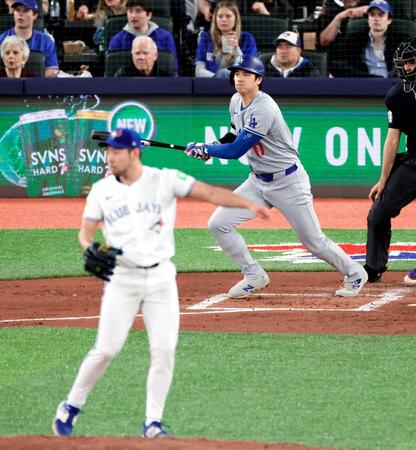 大谷翔平　花巻東先輩・菊池撃ち　メジャー今季トップ＆自己最速の１９２キロ驚速タイムリー　ド軍今季初６連勝