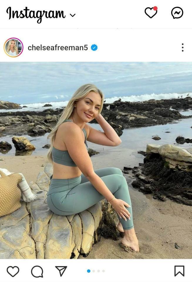 　チェルシー・フリーマンさんのインスタグラム（ｃｈｅｌｓｅａｆｒｅｅｍａｎ５）より 