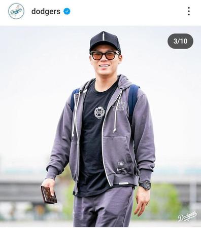 　ドジャースのインスタグラム（＠ｄｏｄｇｅｒｓ）から