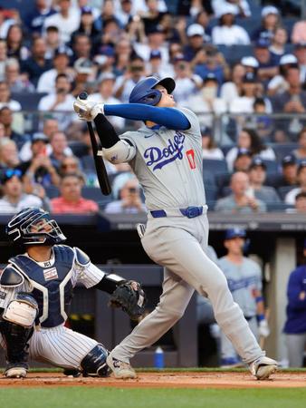 大谷翔平、五回の勝ち越し機で左飛に倒れる　防御率トップ・ヒルに中飛、右飛と３打数ノーヒットに抑え込まれる