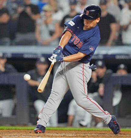 吉田正尚　ヤンキース戦九回２死から起死回生の同点弾！メジャー移籍後最高の一本放った