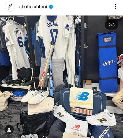 　右端にチャーリー君の姿が。大谷翔平のインスタグラム（ｓｈｏｈｅｉｏｈｔａｎｉ）より 