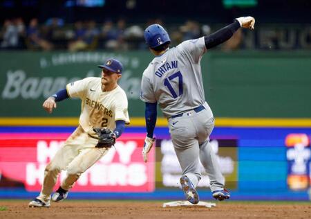 大谷翔平が二盗、三盗を立て続けに成功　今季３５盗塁目　相手を揺さぶる